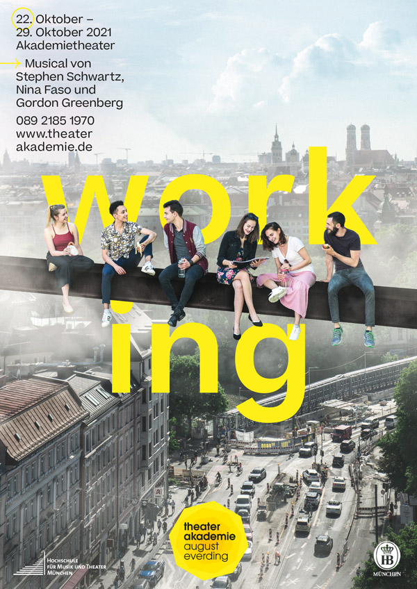 Plakat »Working« am Akademietheater München